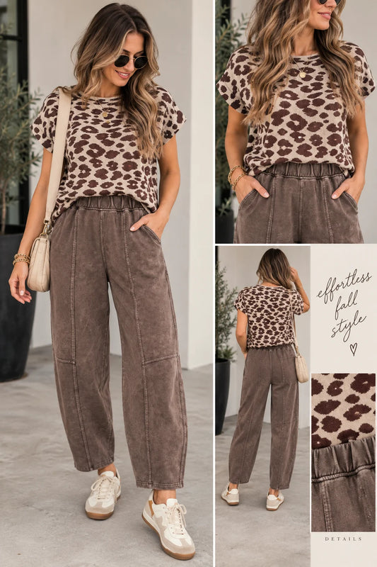 *PREORDER* Khaki Leopard Sweater