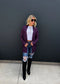 Purple Thumbhole Cardigan