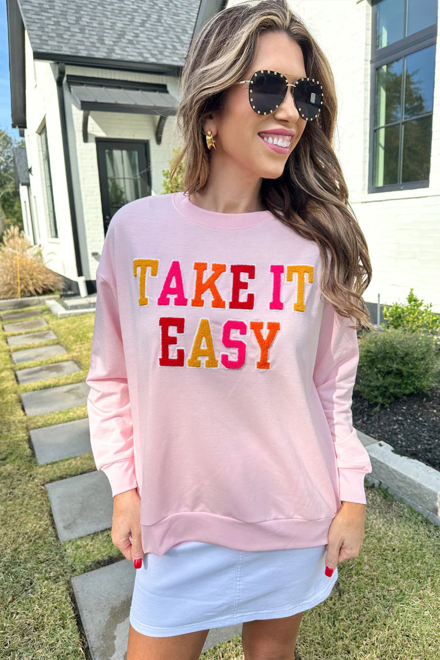 Take It Easy Pullover Top