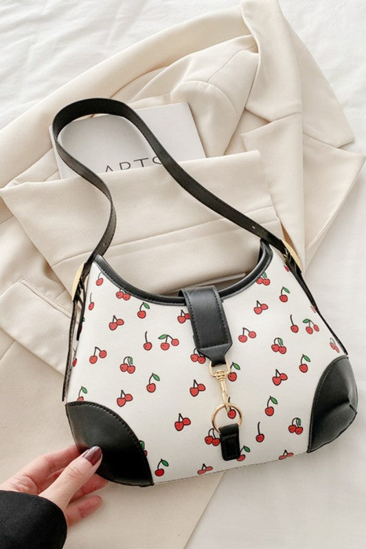 Cherry Pattern Hobo Purse