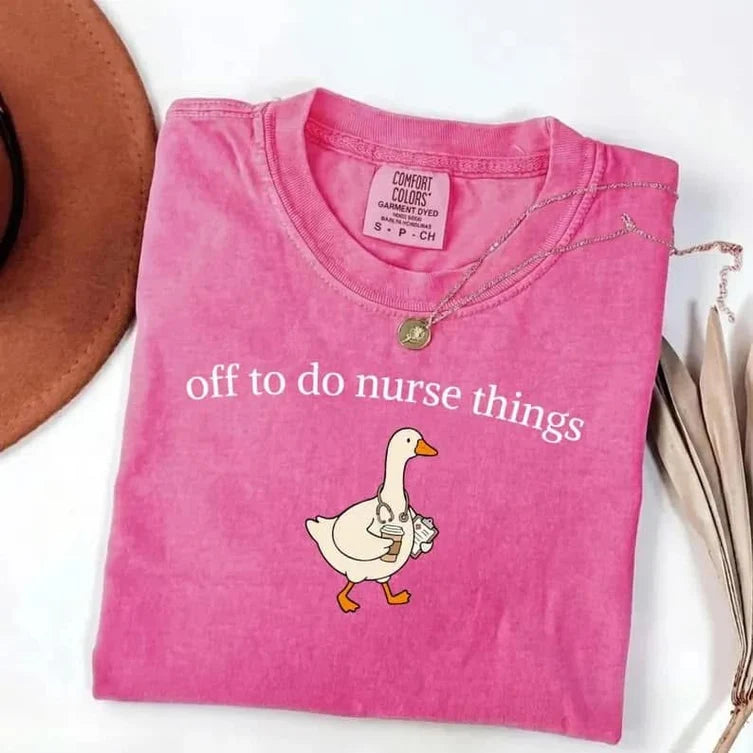 Off to Do Nurse Things Graphic Tee