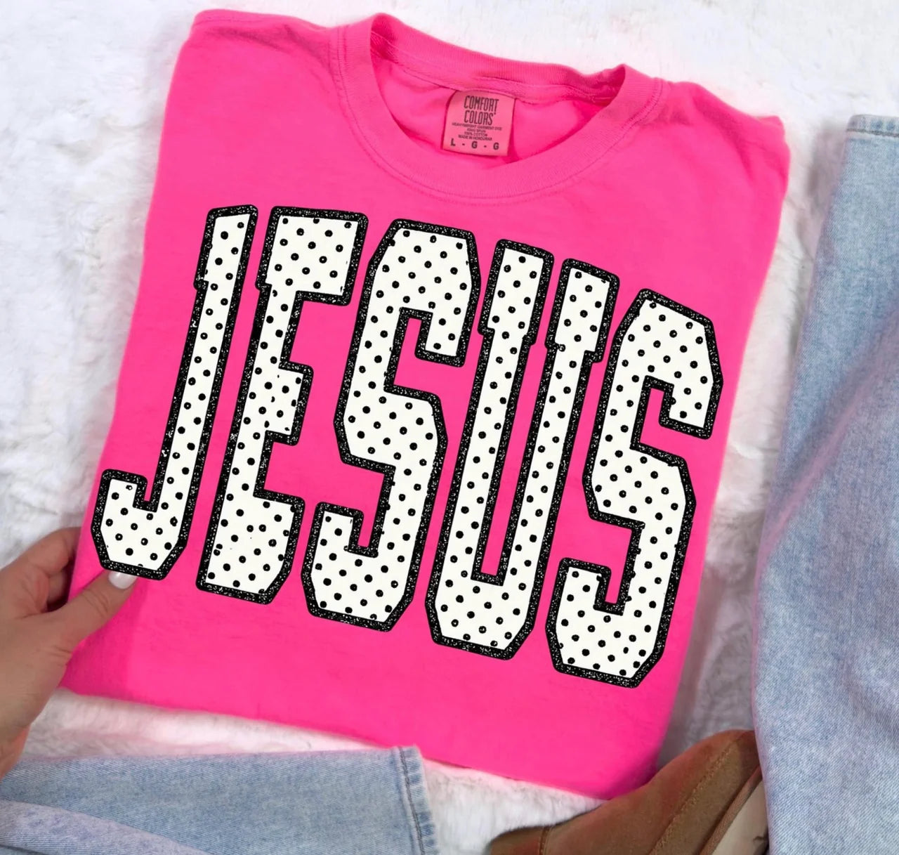Polka Dot Jesus Graphic Tee