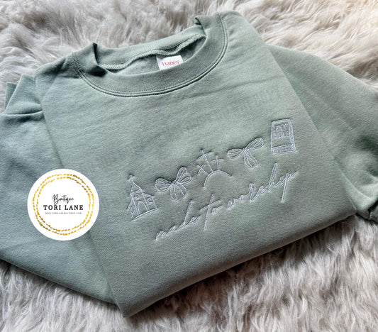 Embroidered Made To Worship Sweatshirt