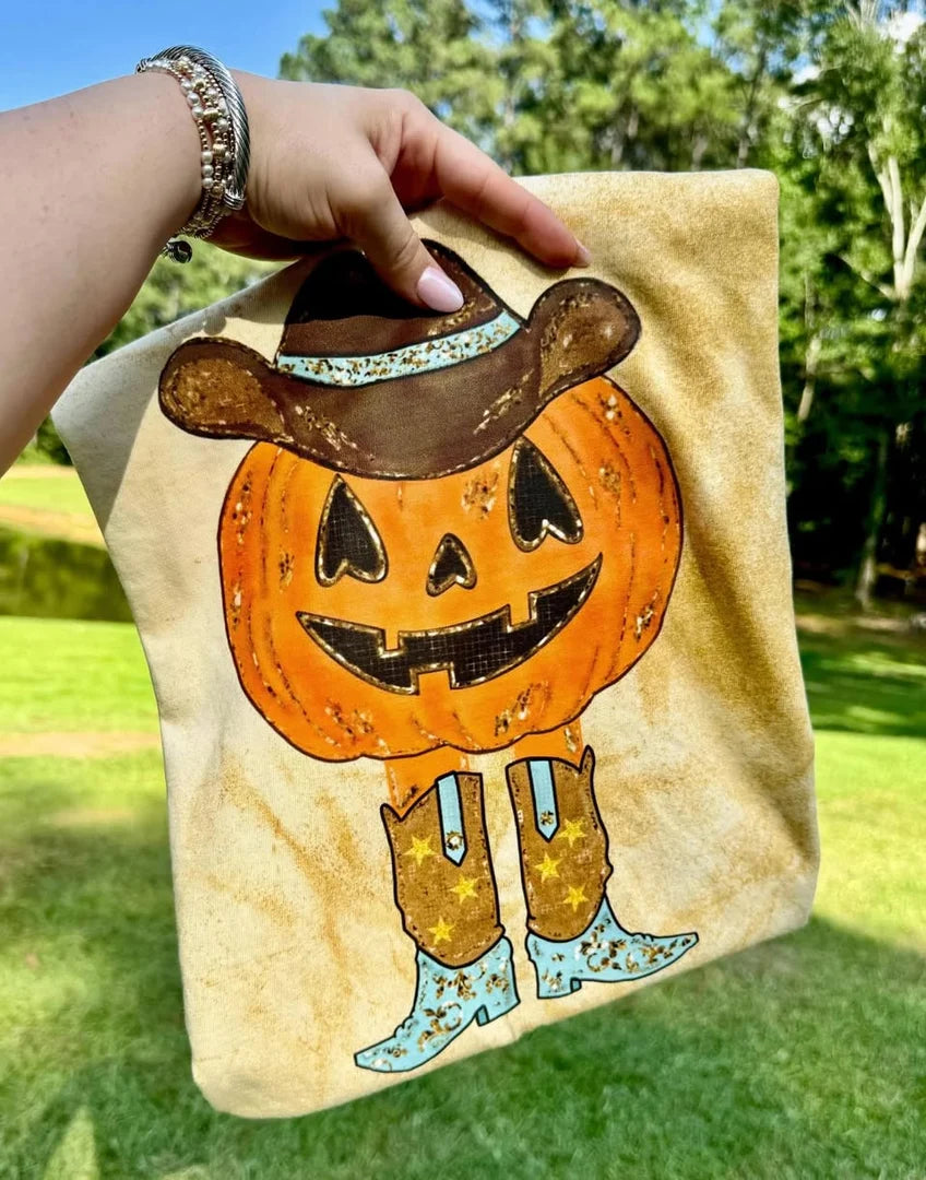 COLORBLAST Pumpkin Boot Graphic Tee