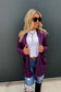 Purple Thumbhole Cardigan