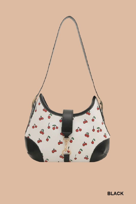 Cherry Pattern Hobo Purse