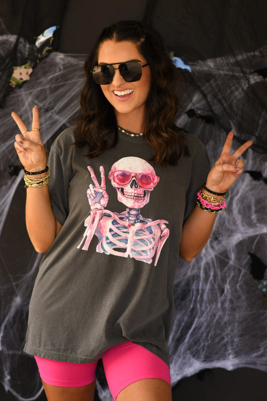 Peace Skelly Graphic Tee