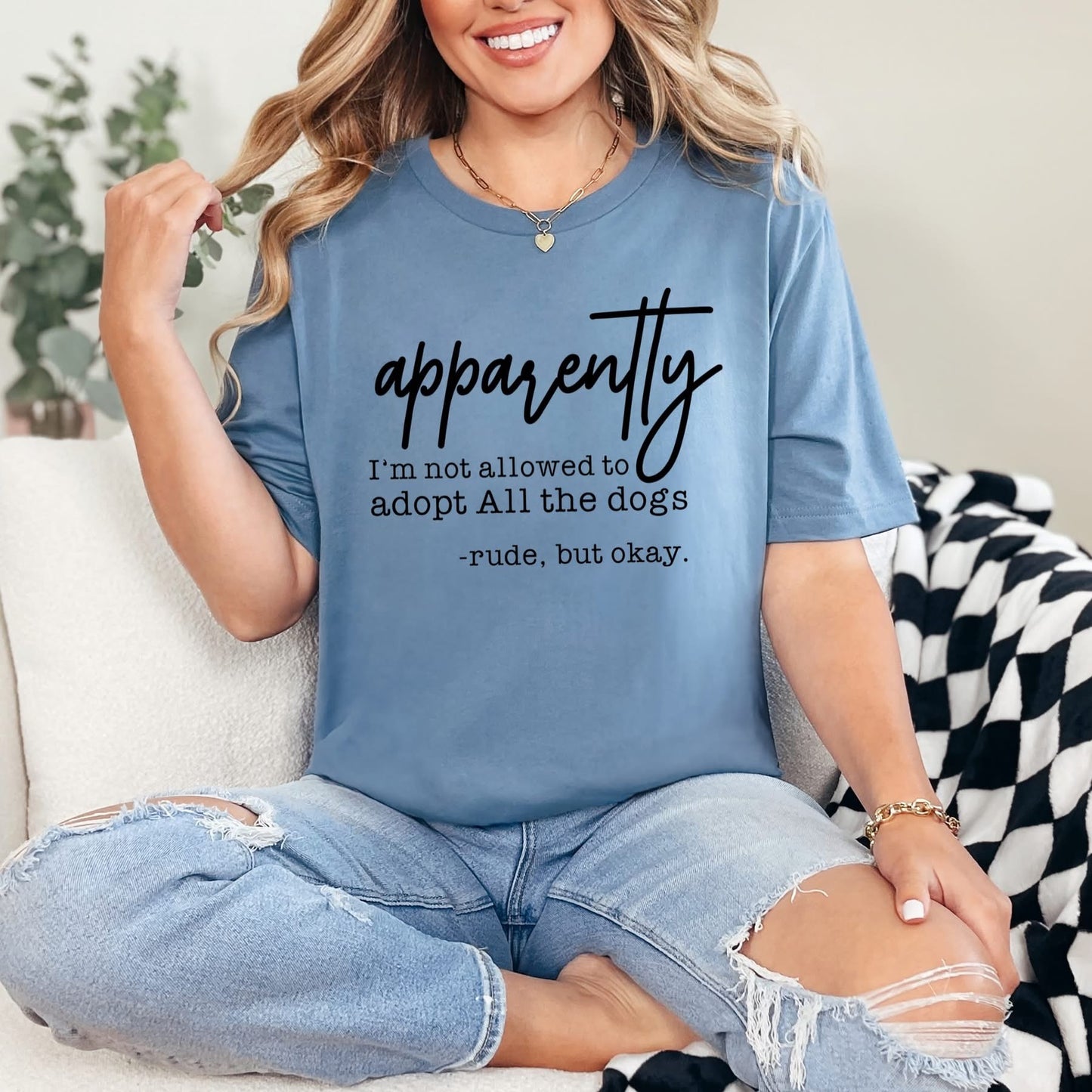 Adopt All The Dogs Graphic Tee
