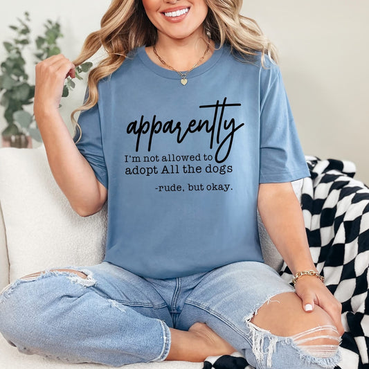 Adopt All The Dogs Graphic Tee