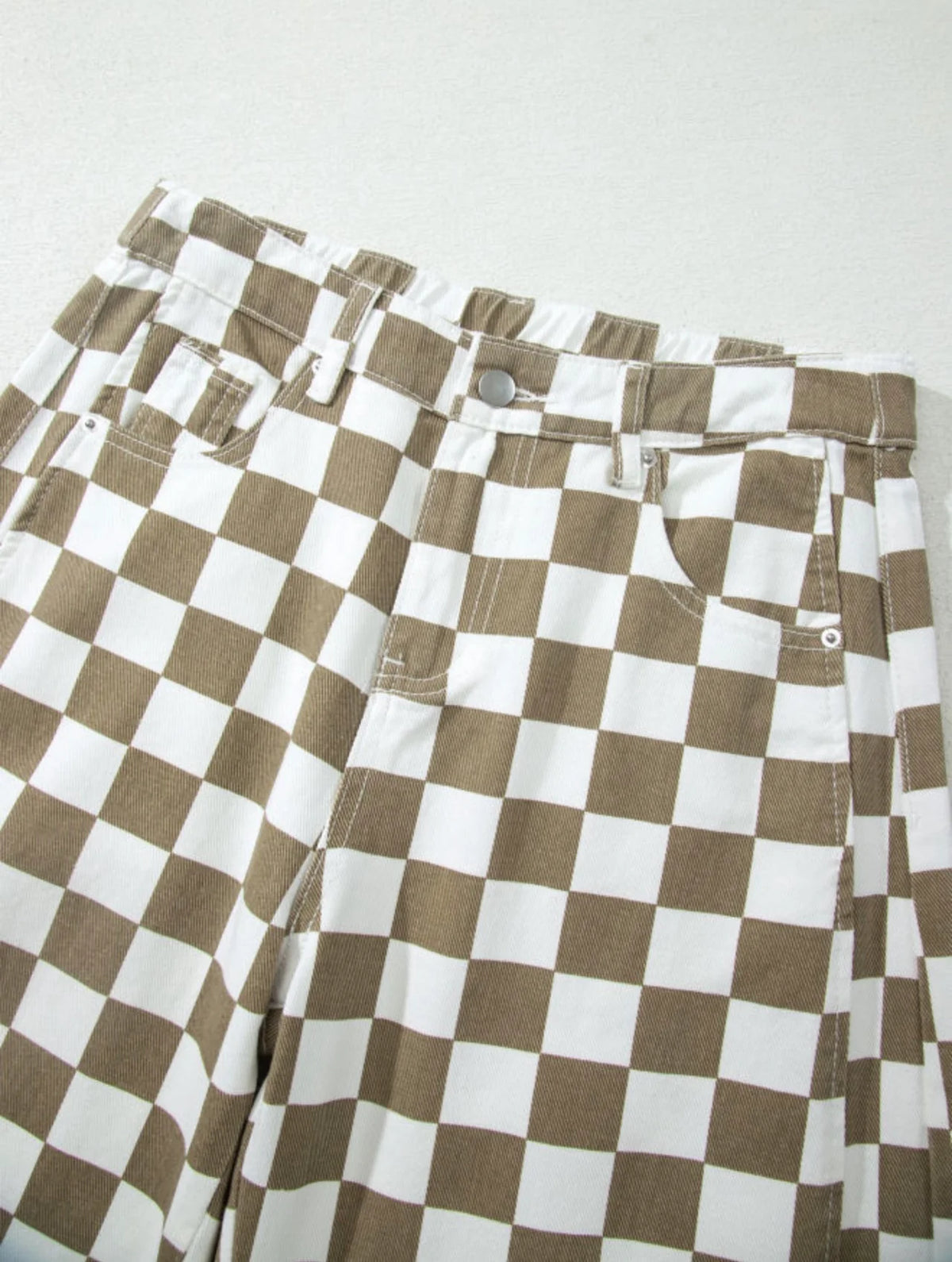 *PREORDER* Checkered Barrel Jeans