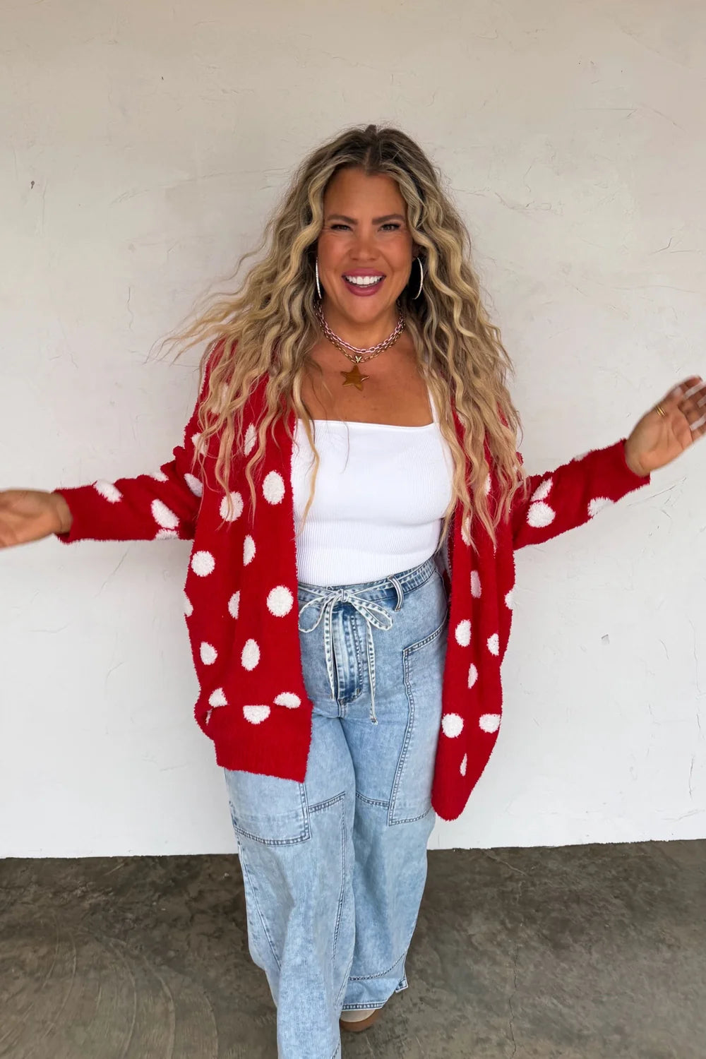 Polka Dot Cloud Cardigan