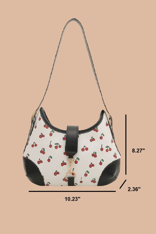 Cherry Pattern Hobo Purse