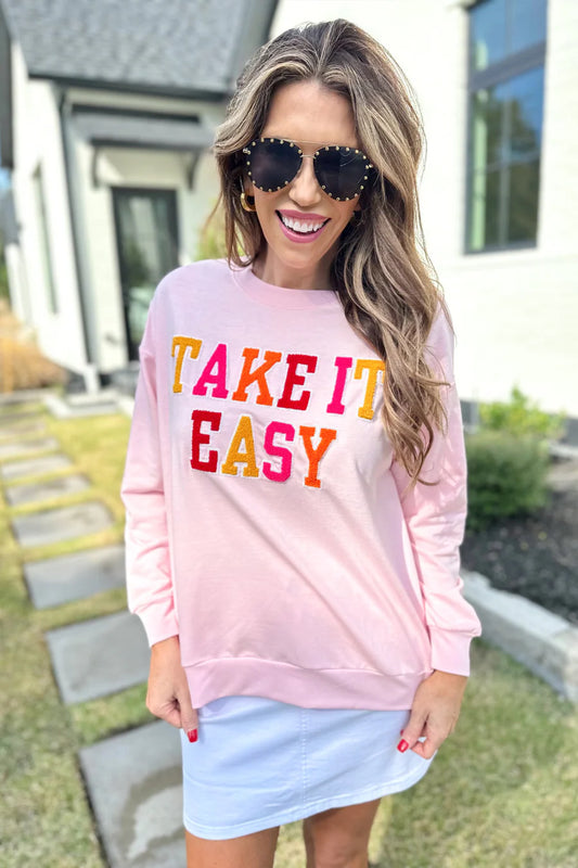 Take It Easy Pullover Top