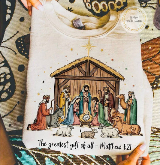Nativity Scene Graphic Tee/Sweatshirt