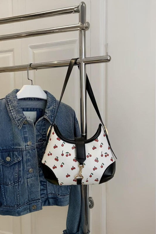 Cherry Pattern Hobo Purse
