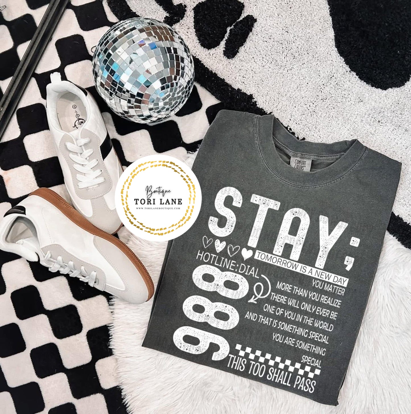 Stay 9 8 8 Graphic Tee