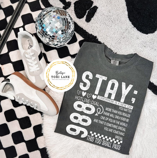 Stay 9 8 8 Graphic Tee