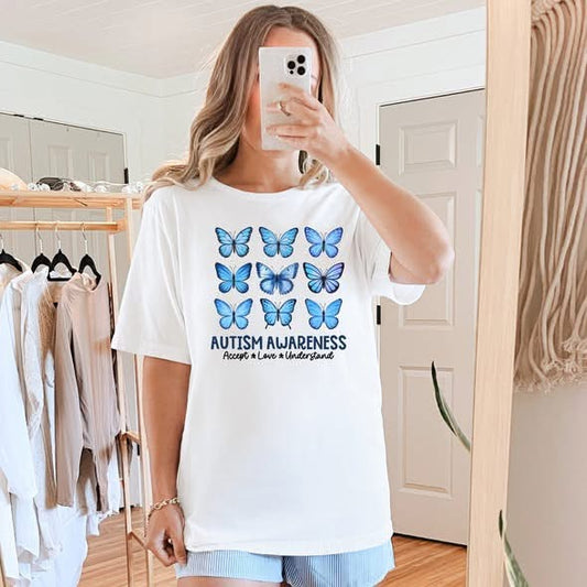 Autism Butterfly Graphic Tee