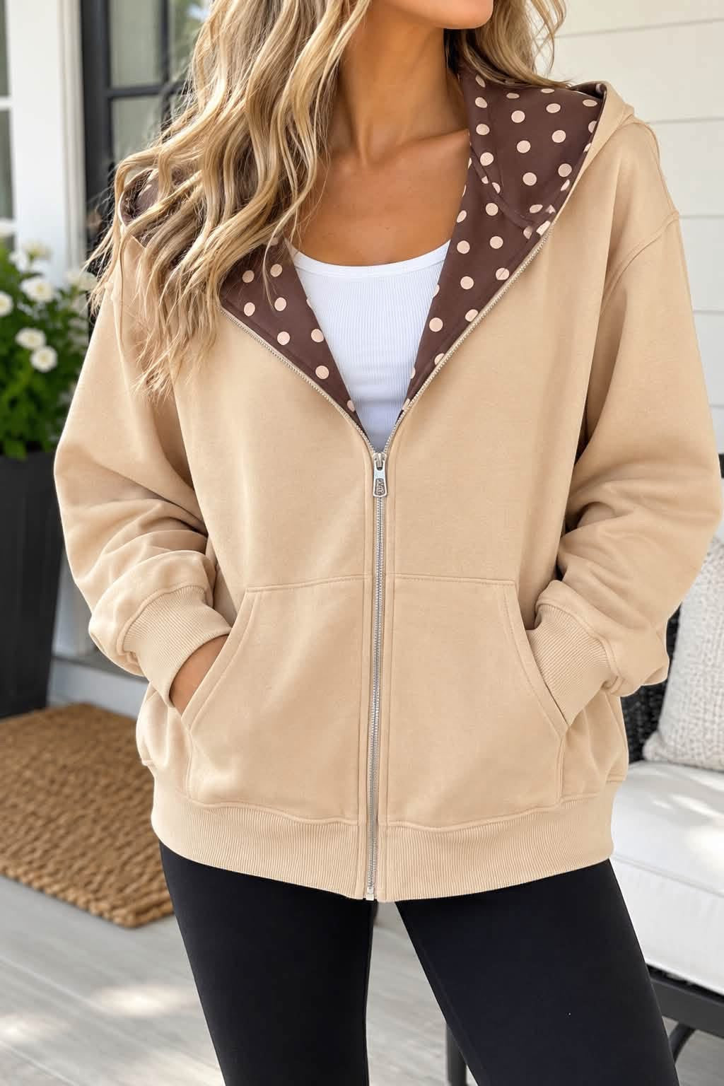 *PREORDER* Polka Dot Hooded Sweatshirt