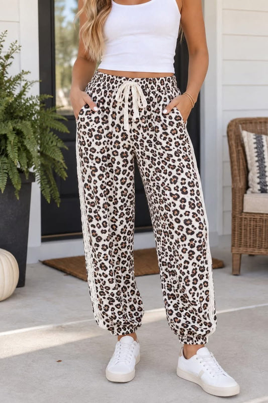 *PREORDER* Leopard Elastic Pants