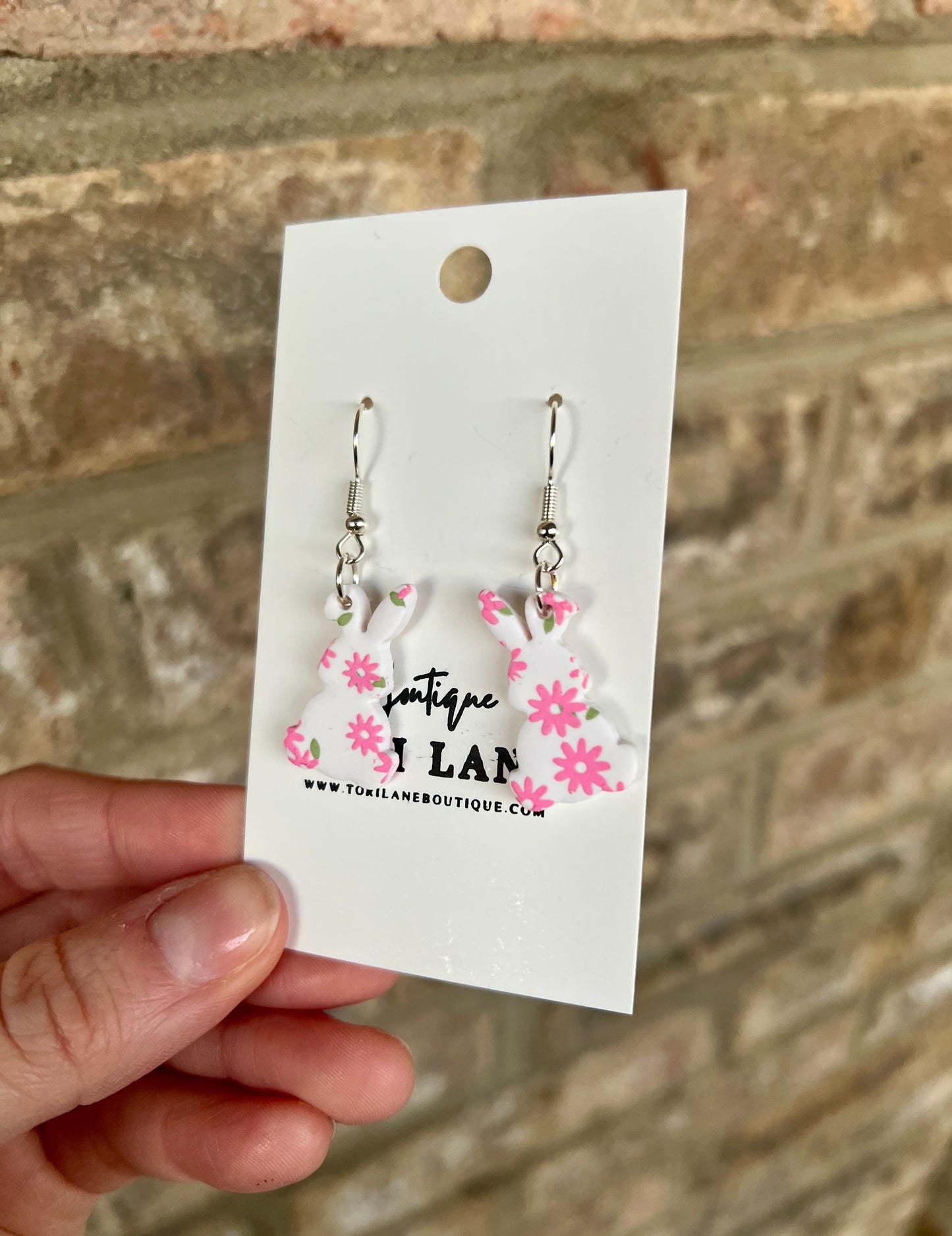 Floral Bunny Earrings