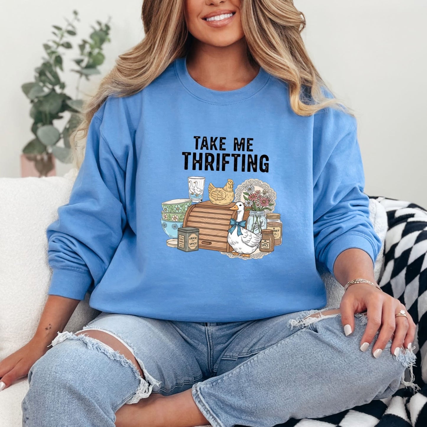 Take Me Thrifting Graphic Sweatshirt