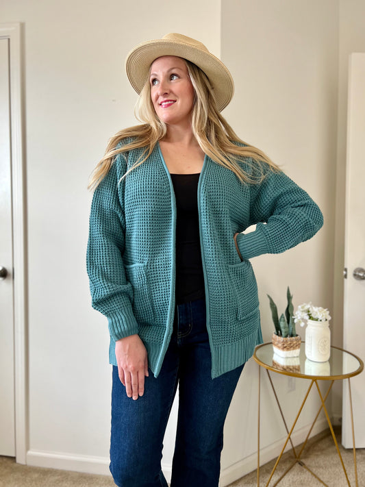 Teal Cardigan