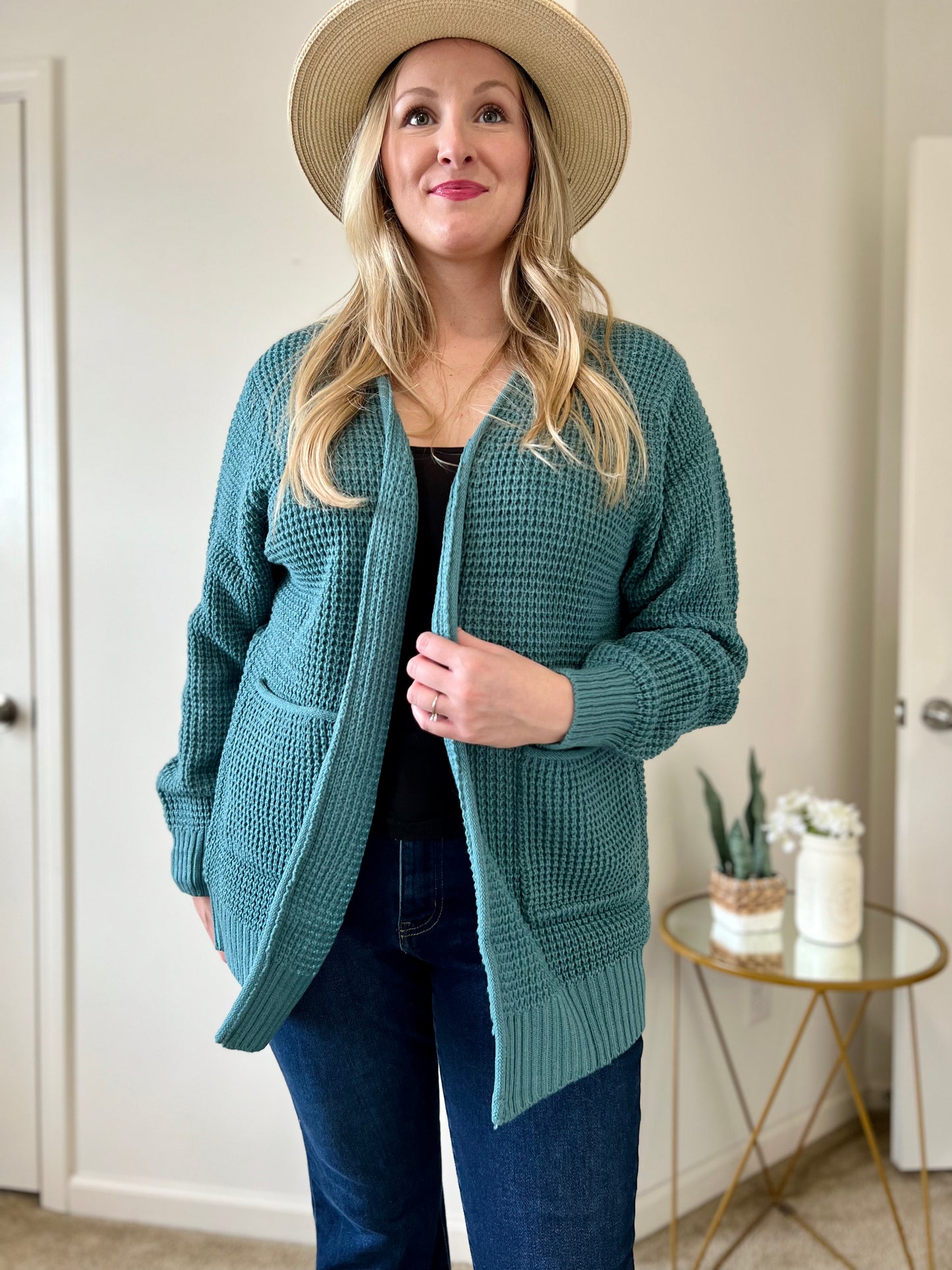 Teal Cardigan