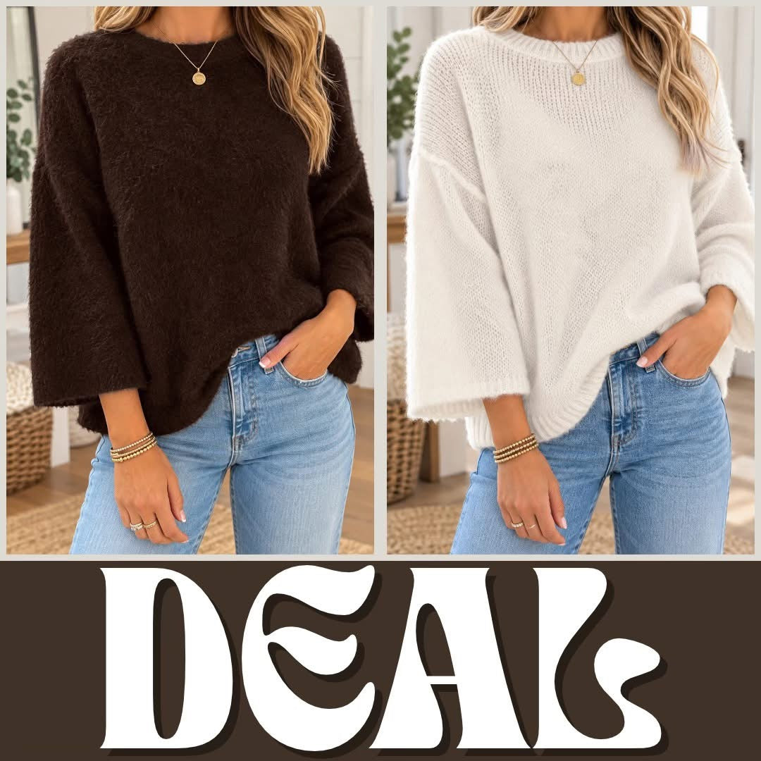 *PREORDER* Knit Half Sleeve Sweater