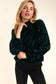 Holiday Velvet Sequin Top