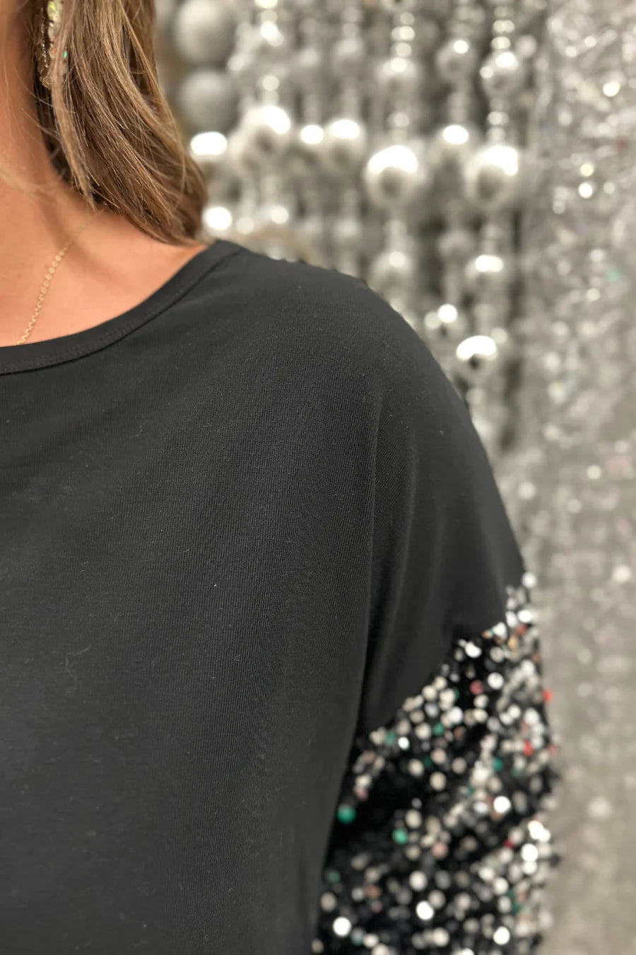 Weekend In Vegas Sequin Top