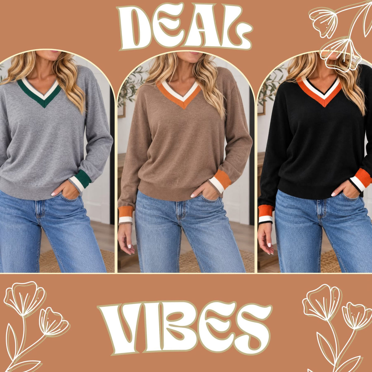 *PREORDER* Varsity Trim Sweater