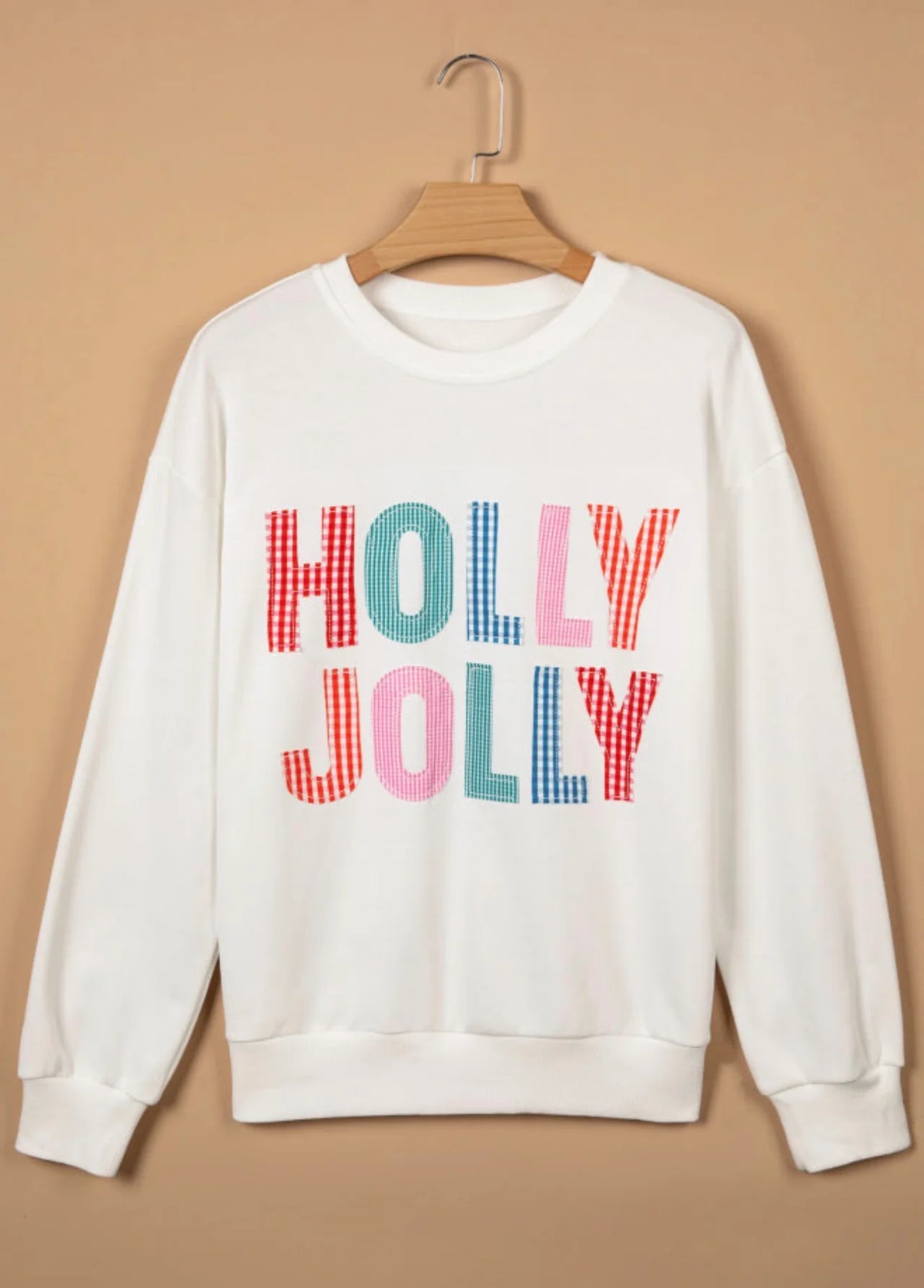 *PREORDER* Holly Jolly Patch Embroidered Sweatshirt