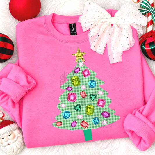 Gem Stone Christmas Tree Graphic Tee/Sweatshirt