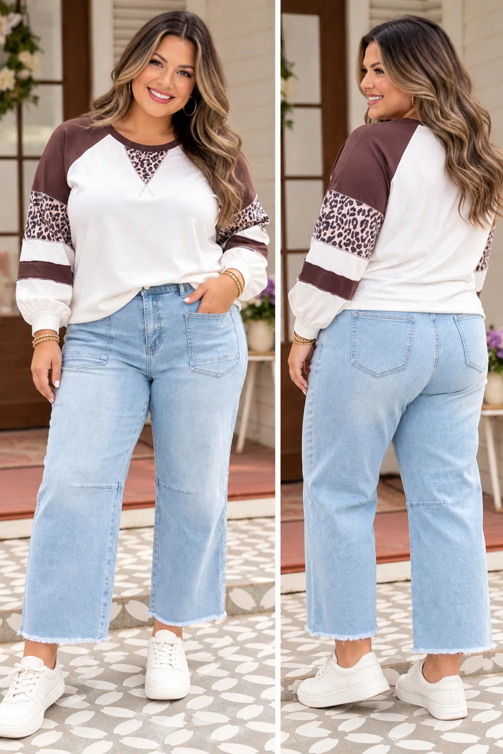 *PREORDER* Plus+ Leopard Blouse