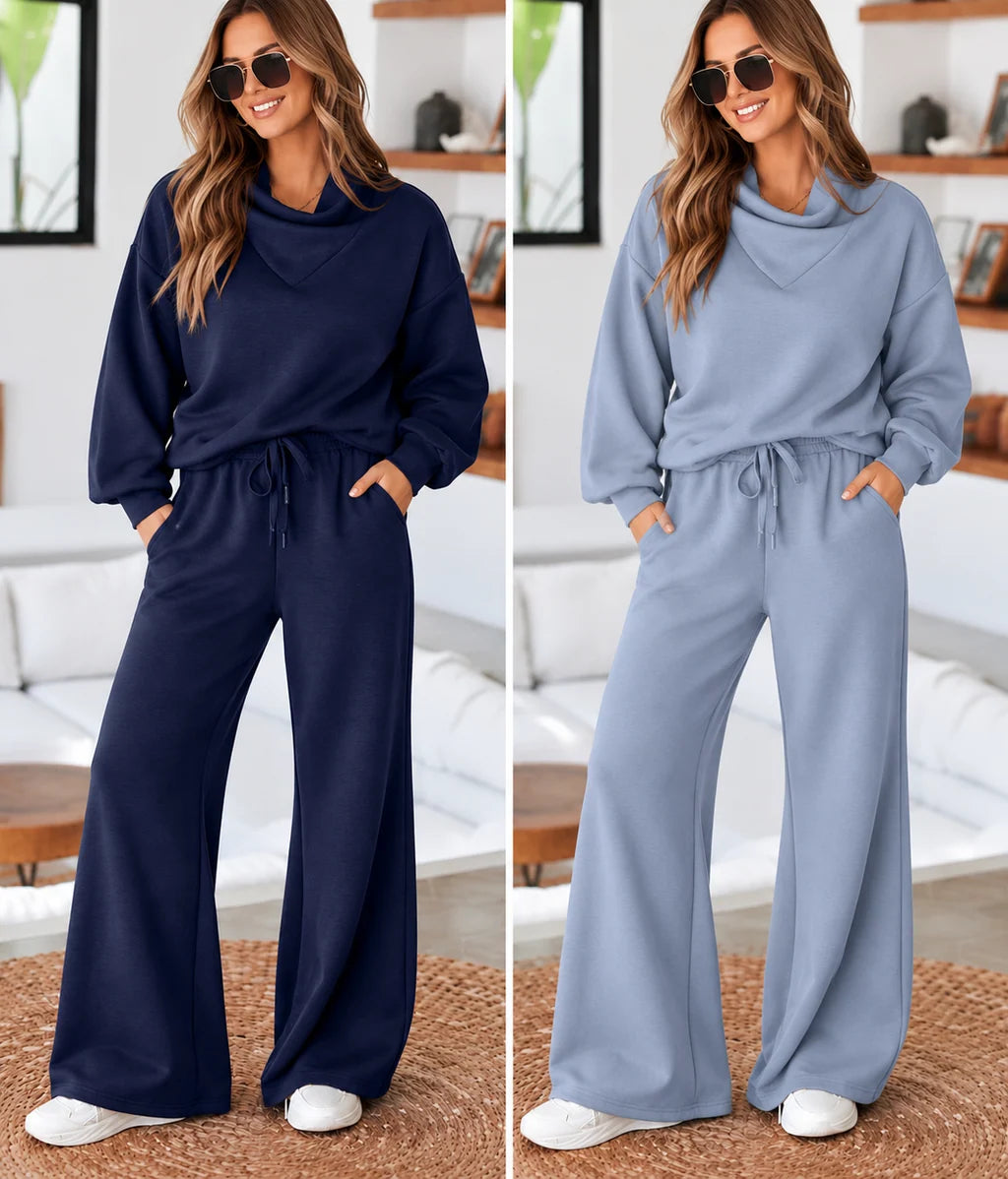 *PREORDER* Cowl Neck Pullover Set