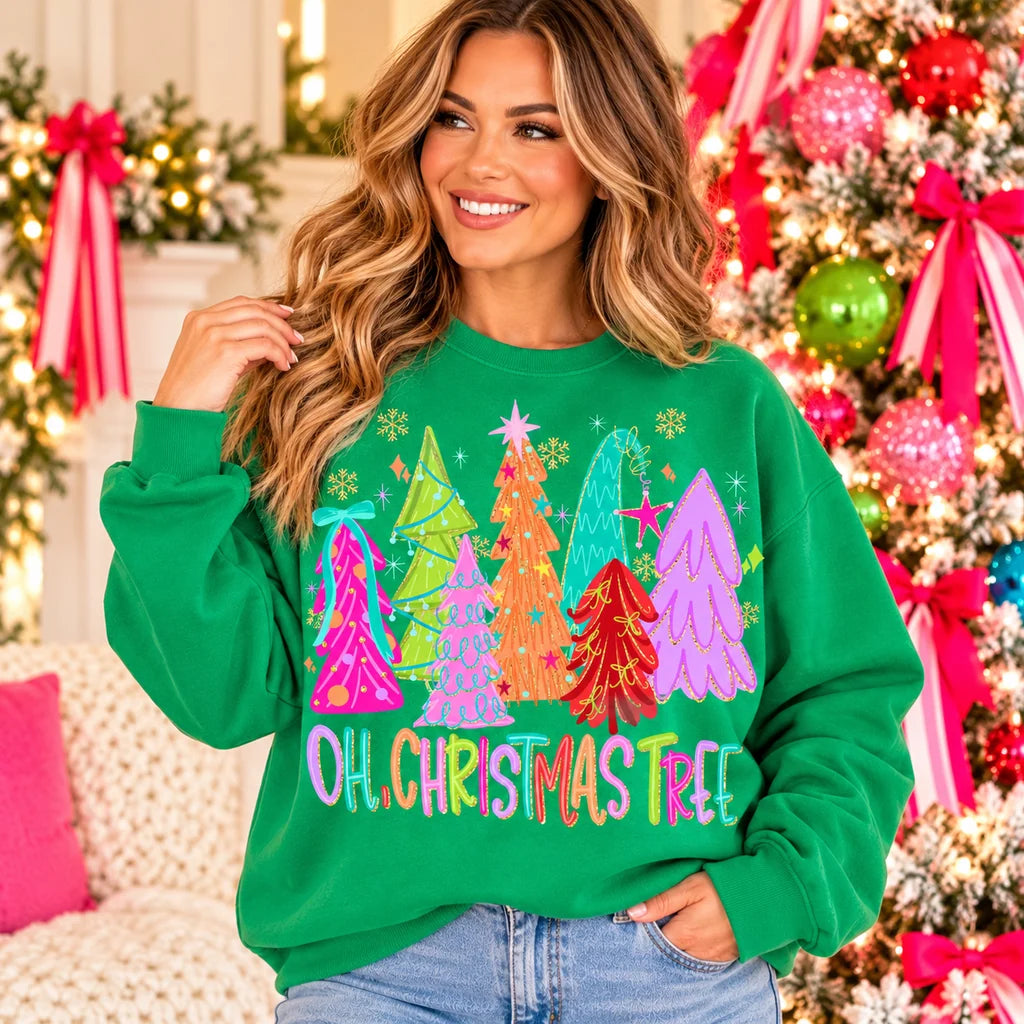 Oh Christmas Tree Graphic Sweatshirt